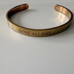 Cuffed by Nano “Rosé all Day” Gold Tone Cuffed